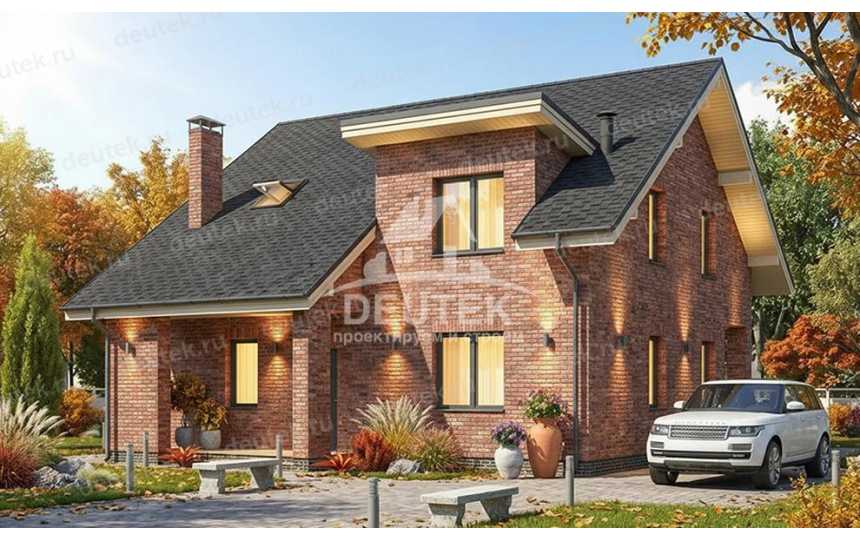 Проект загородного двухэтажного дома с размерами 10 м на 14 м - LK-330