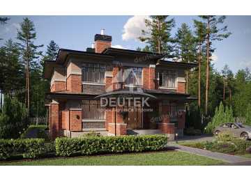 Проект узкого двухэтажного дома с подвалом - LK-309