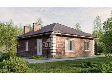 Проект жилого одноэтажного дома с площадью до 100 кв м - LK-318