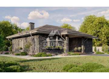 Проект жилого одноэтажного дома с площадью до 150 кв м - LK-321