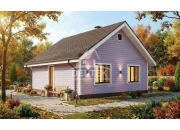Проект жилого одноэтажного дома с площадью до 100 кв м - LK-342