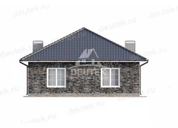 Проект жилого одноэтажного дома из газобетонных блоков - LK-261