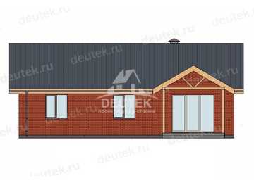 Проект загородного одноэтажного дома с размерами 13 м на 11 м - LK-294