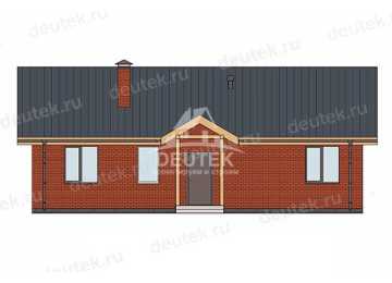 Проект загородного одноэтажного дома с размерами 13 м на 11 м - LK-294