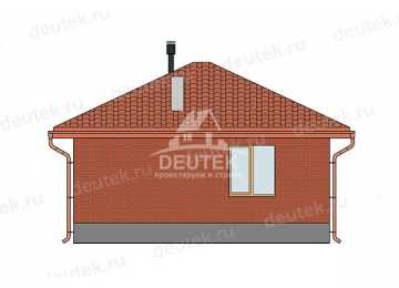 Проект одноэтажной бани с террасой - LK-297