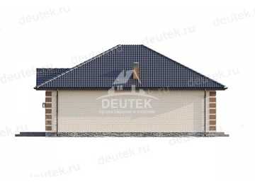 Проект узкого одноэтажного дома с площадью до 100 кв м - LK-308