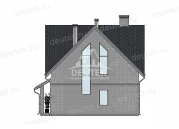 Проект современного двухэтажного дома с большими окнами - LK-353