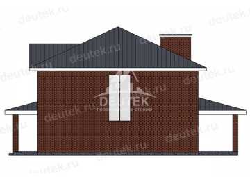 Проект загородного двухэтажного дома с четырьмя спальнями - LK-361