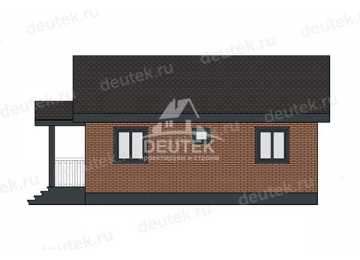Проект дачного одноэтажного дома с площадью до 100 кв м - LK-367