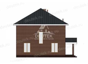 Проект дачного двухэтажного дома из газобетона - LK-370