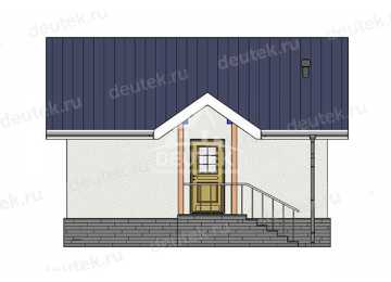 Проект квадратного одноэтажного дома с площадью до 50 кв м - LK-439